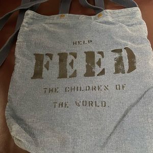 Feed the Children of the World tote messenger bag